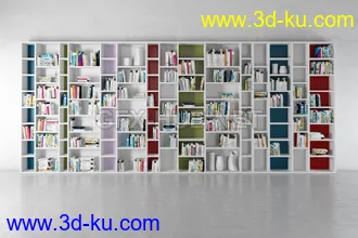 书架,书本,书箱,书柜,油画,画册等模型合集的图片
