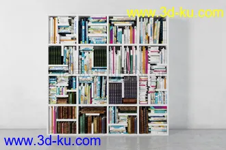 书架,书本,书箱,书柜,油画,画册等模型合集的图片