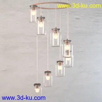 灯模型,台灯,吊灯,油灯,电灯等模型36个的图片