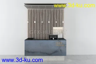 接待处,前台,公司前台模型合集的图片