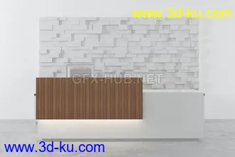 接待处,前台,公司前台模型合集的图片