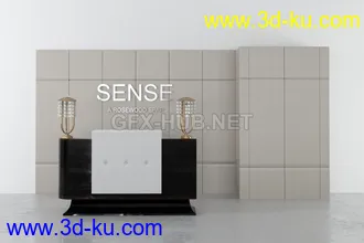 接待处,前台,公司前台模型合集的图片