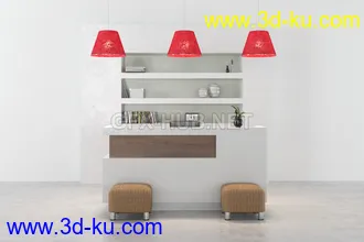 接待处,前台,公司前台模型合集的图片