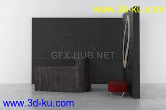 接待处,前台,公司前台模型合集的图片