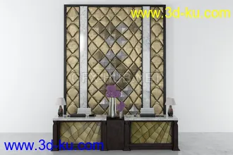 接待处,前台,公司前台模型合集的图片