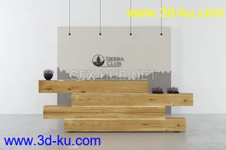 接待处,前台,公司前台模型合集的图片