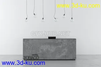 接待处,前台,公司前台模型合集的图片