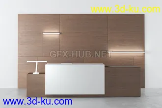 接待处,前台,公司前台模型合集的图片