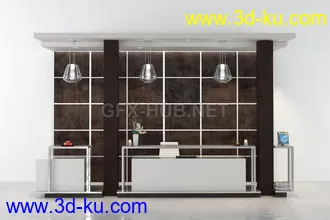 接待处,前台,公司前台模型合集的图片38