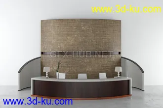 接待处,前台,公司前台模型合集的图片41