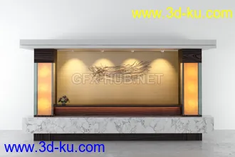 接待处,前台,公司前台模型合集的图片43