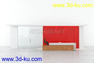 接待处,前台,公司前台模型合集的图片45