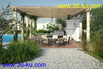 园林场景,园林建筑,园林设计等模型50个的图片