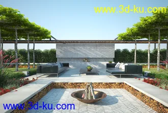 园林场景,园林建筑,园林设计等模型50个的图片