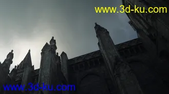 哥特风格建筑模型的图片