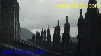 哥特风格建筑模型的图片