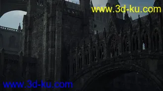 哥特风格建筑模型的图片