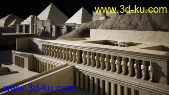 金字塔模型,埃及建筑模型,法老陵墓,人面狮身模型的图片