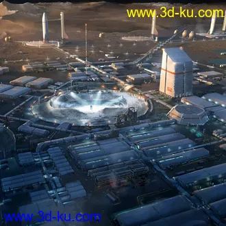 太空营地模型,太空殖民地,宇宙基地,星球基地模型的图片