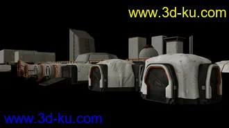 太空营地模型,太空殖民地,宇宙基地,星球基地模型的图片