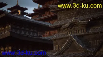 日本幕府建筑,日本古建筑模型,日本江户时代建筑模型的图片