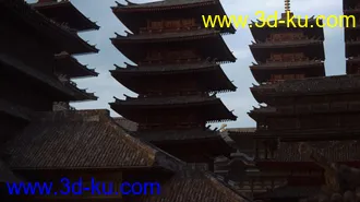 日本幕府建筑,日本古建筑模型,日本江户时代建筑模型的图片