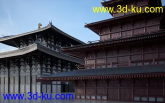 日本幕府建筑,日本古建筑模型,日本江户时代建筑模型的图片