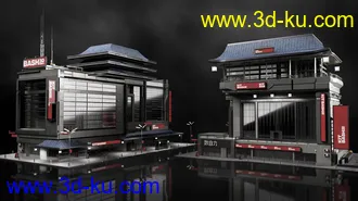 未来巨大城市模型,科幻城市模型,新上海模型的图片
