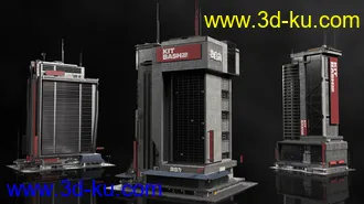未来巨大城市模型,科幻城市模型,新上海模型的图片