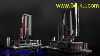 未来巨大城市模型,科幻城市模型,新上海模型的图片