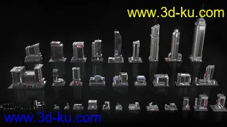 未来巨大城市模型,科幻城市模型,新上海模型的图片