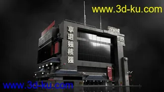 未来巨大城市模型,科幻城市模型,新上海模型的图片