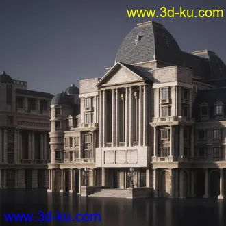 巴黎建筑模型,法国建筑风格模型,巴黎街道模型的图片7