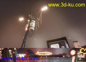 赛博朋克建筑模型,未来科幻街道模型,赛博朋克街道模型的图片