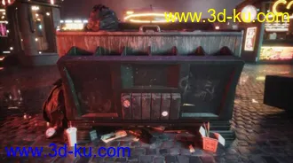赛博朋克建筑模型,未来科幻街道模型,赛博朋克街道模型的图片