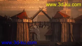 古老奇幻建筑模型,上古帝国建筑模型的图片