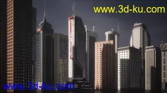 摩天大楼模型,现在城市高楼大厦模型的图片2