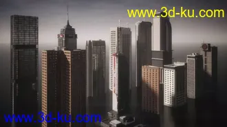 摩天大楼模型,现在城市高楼大厦模型的图片4