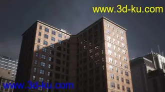 摩天大楼模型,现在城市高楼大厦模型的图片
