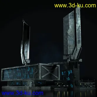 未来城市模型,科幻城市建筑模型,高科技城市建筑模型的图片