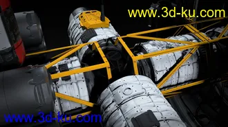 宇宙飞船模型,航天飞船,太空飞船模型,引擎、推进器、助推器等零件模型的图片