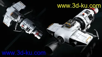 宇宙飞船模型,航天飞船,太空飞船模型,引擎、推进器、助推器等零件模型的图片