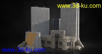 军事哨所模型,军事营地模型,军事基地模型,军事训练营模型,兵营模型的图片