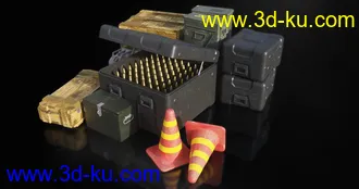 军事哨所模型,军事营地模型,军事基地模型,军事训练营模型,兵营模型的图片