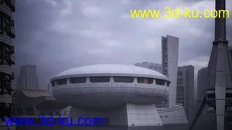 未来城市模型,未来建筑模型,科幻城市建筑模型的图片