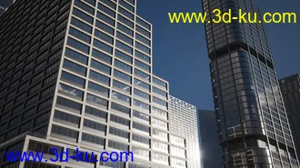 摩天大楼模型,城市建筑模型,街道楼房模型的图片