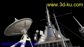 室外天线,信号塔模型,广告牌模型,水塔模型,卫星天线模型,烟囱模型,空调外机模型的图片