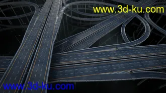 高速公路模型,道路模型,交通标志,广告牌模型,立交桥,高架桥模型,弯道,坡道,环路模型的图片