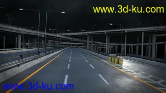 高速公路模型,道路模型,交通标志,广告牌模型,立交桥,高架桥模型,弯道,坡道,环路模型的图片