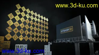 高速公路模型,道路模型,交通标志,广告牌模型,立交桥,高架桥模型,弯道,坡道,环路模型的图片